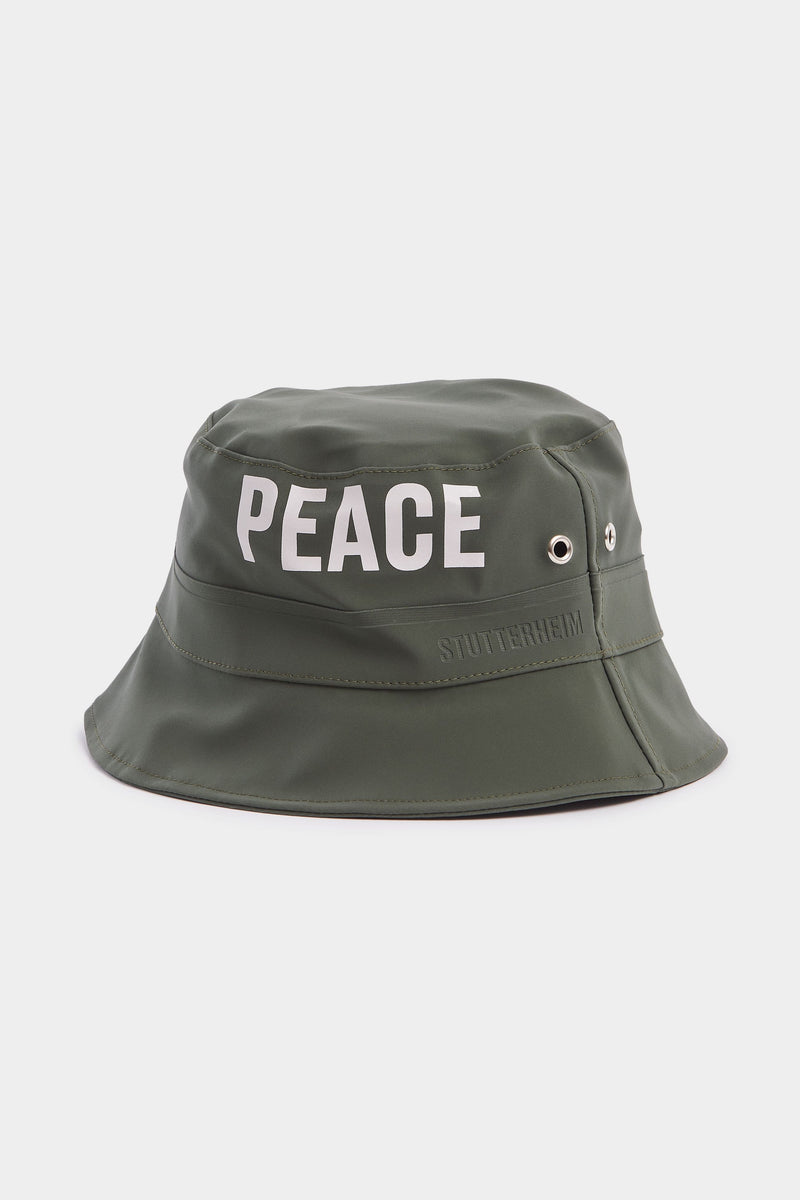 Stutterheim Beckholmen Matte Bucket Hat Dark Green