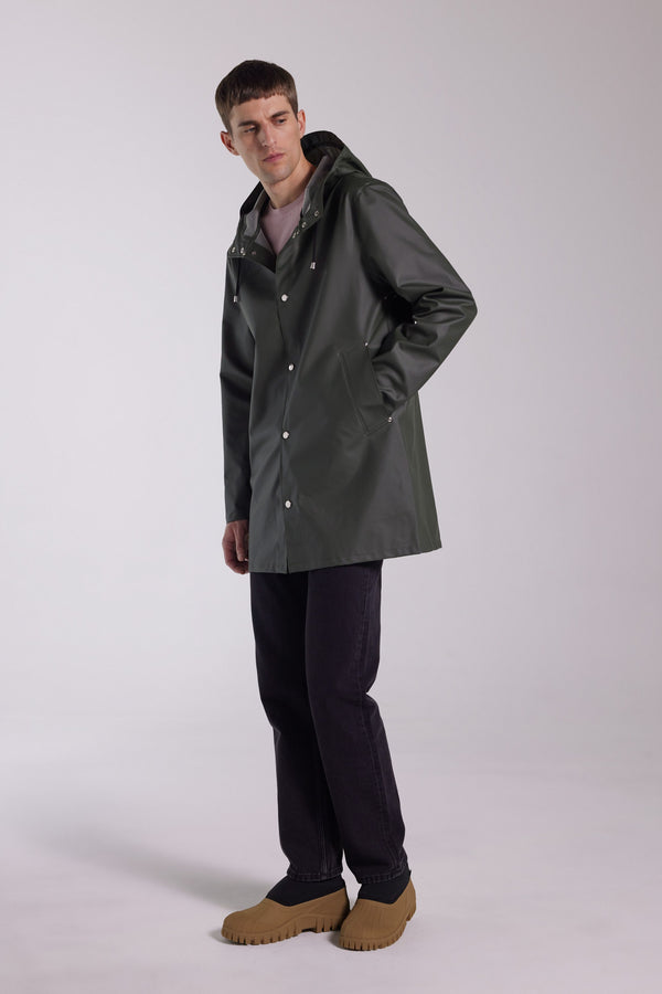 Stutterheim Stockholm Lightweight Raincoat Green