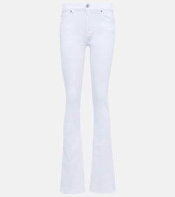 7 For All Mankind Bootcut Optic high-rise slim jeans