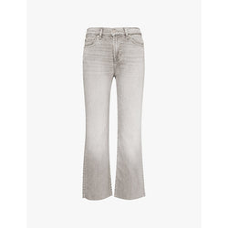 7 For All Mankind Daisy brand-patch straight-leg low-rise stretch-denim blend jeans