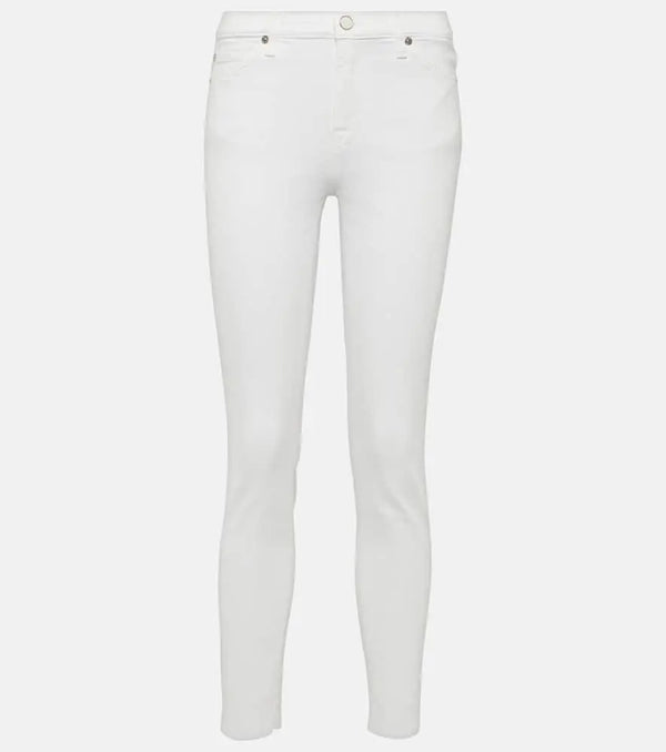 7 For All Mankind High-rise cropped skinny jeans | LYBSTORE