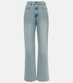 7 For All Mankind High-rise straight-leg jeans | LYBSTORE