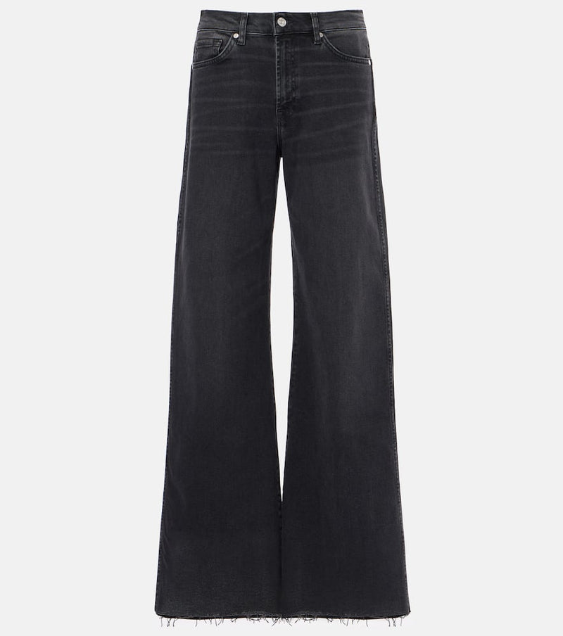 7 For All Mankind Lotta high-rise wide-leg jeans | LYBSTORE