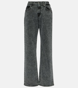 7 For All Mankind Low-rise straight-leg jeans