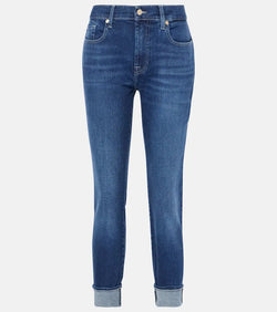 7 For All Mankind Mid-rise cropped skinny jeans