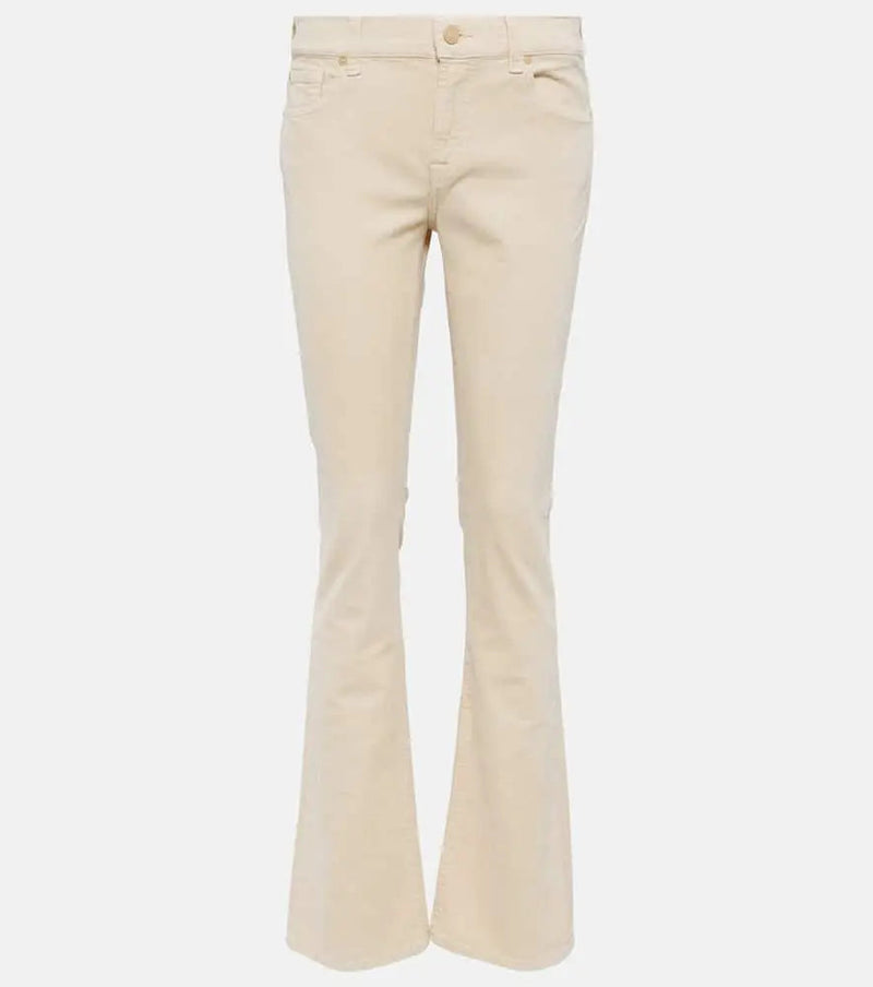 7 For All Mankind Mid-rise flared jeans