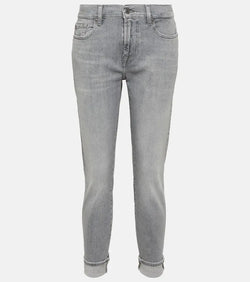 7 For All Mankind Mid-rise slim jeans