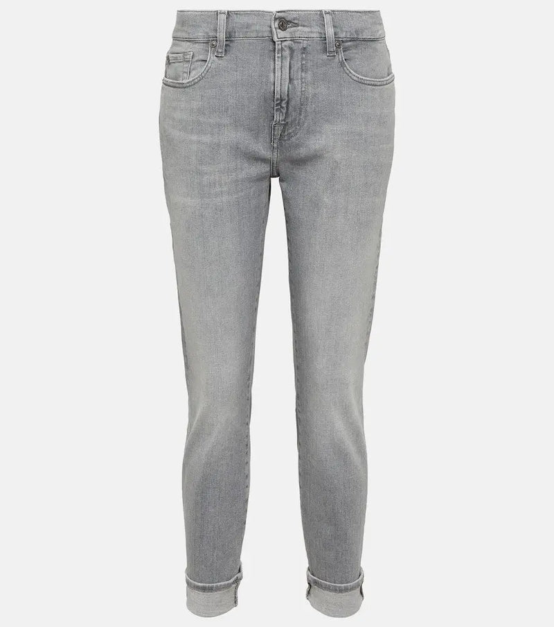 7 For All Mankind Mid-rise slim jeans