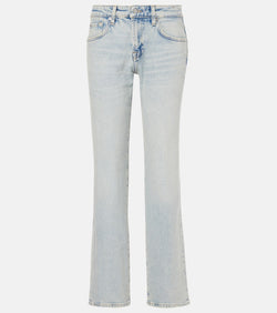 7 For All Mankind Mid-rise straight jeans