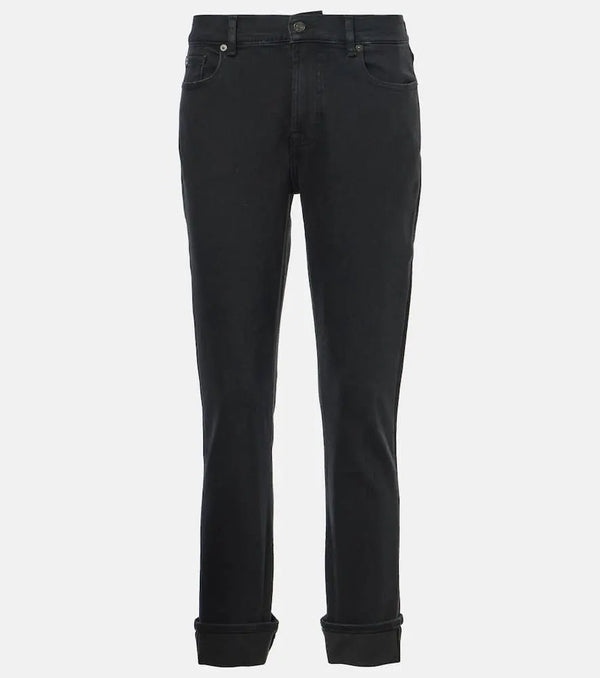 7 For All Mankind Relaxed Skinny low-rise skinny jeans | LYBSTORE