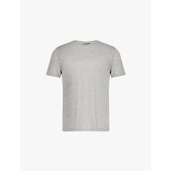 7 For All Mankind Short-sleeve crew-neck cotton and cashmere-blend jersey T-shirt