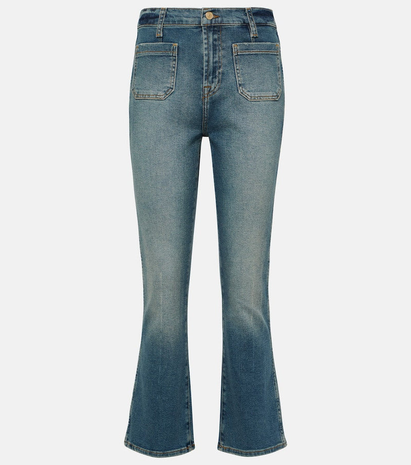 7 For All Mankind Slim Kick high-rise bootcut jeans