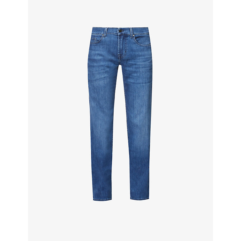 Mens 7 For All Mankind Standard Luxe Performance regular-fit straight-leg stretch-denim jeans