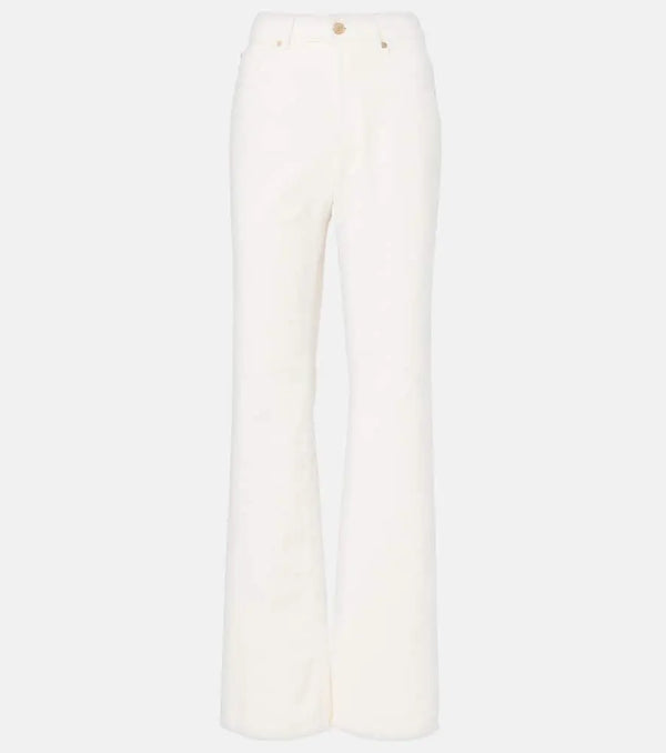 7 For All Mankind Tess high-rise corduroy straight pants