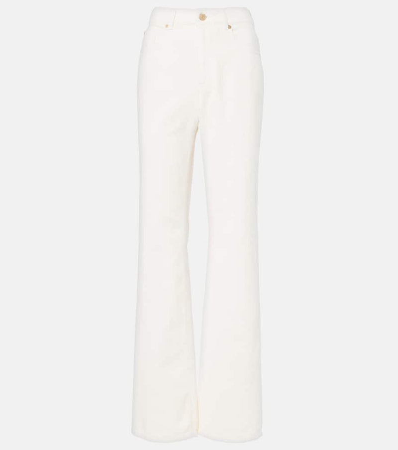 7 For All Mankind Tess high-rise corduroy straight pants