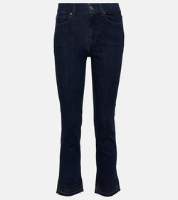 7 For All Mankind The Straight Crop mid-rise jeans