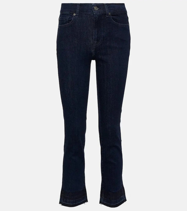 7 For All Mankind The Straight Crop mid-rise jeans | LYBSTORE