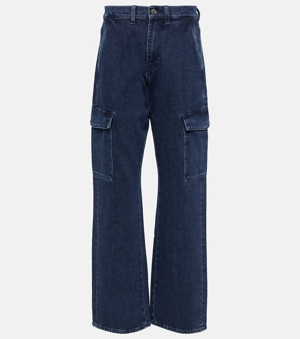 7 For All Mankind Tess Cargo high-rise straight jeans