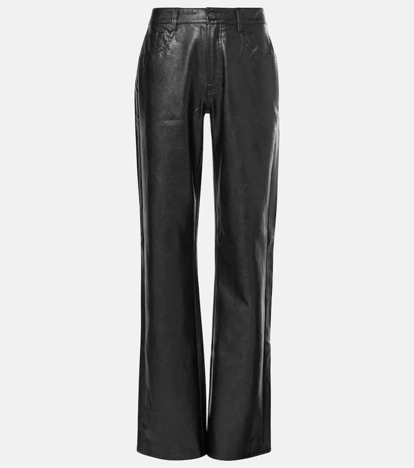 7 For All Mankind Tess high-rise faux leather straight pants