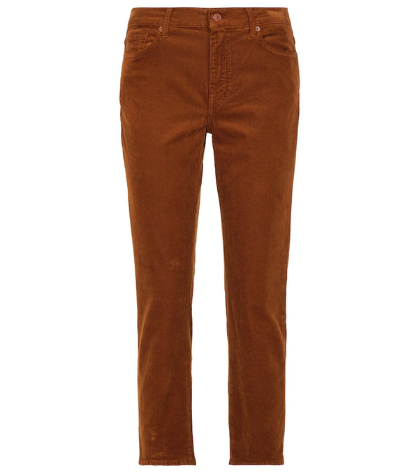 7 For All Mankind The Straight Crop corduroy jeans