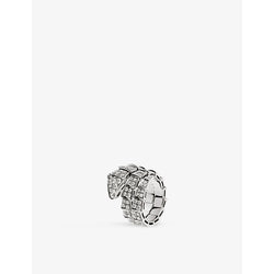 Bvlgari Serpenti 18kt white-gold and diamond ring