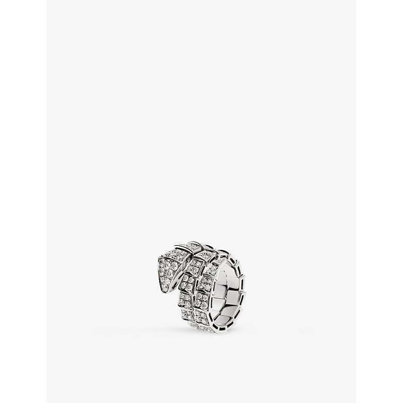 Bvlgari Serpenti 18kt white-gold and diamond ring