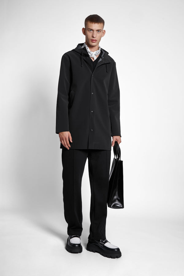 Stutterheim Stockholm Matte Raincoat Black