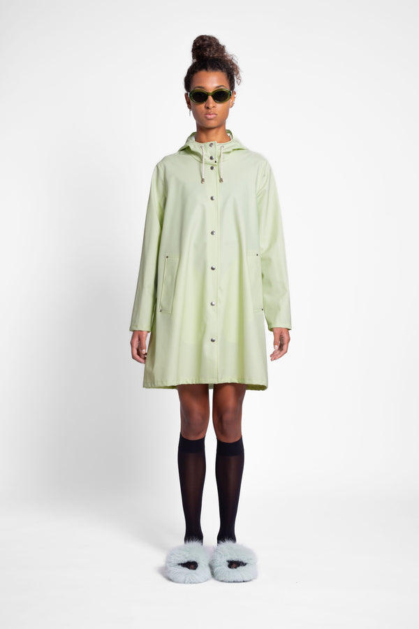 Stutterheim Mosebacke Lightweight Raincoat Seafoam Green