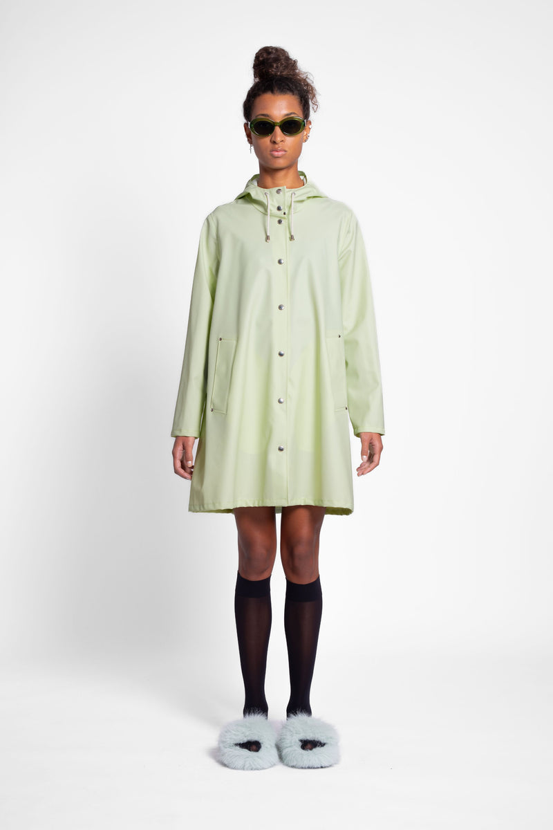 Stutterheim Mosebacke Lightweight Raincoat Seafoam Green