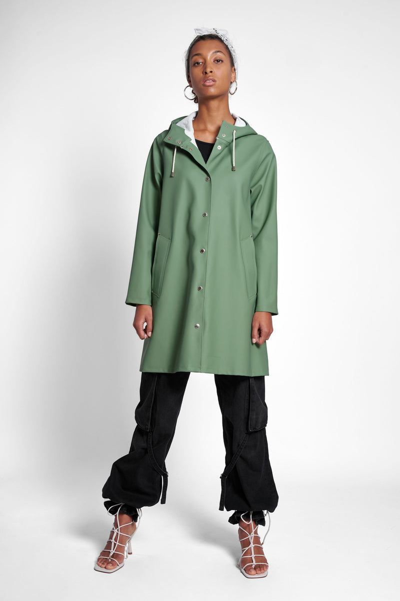 Stutterheim Mosebacke Raincoat Loden Green