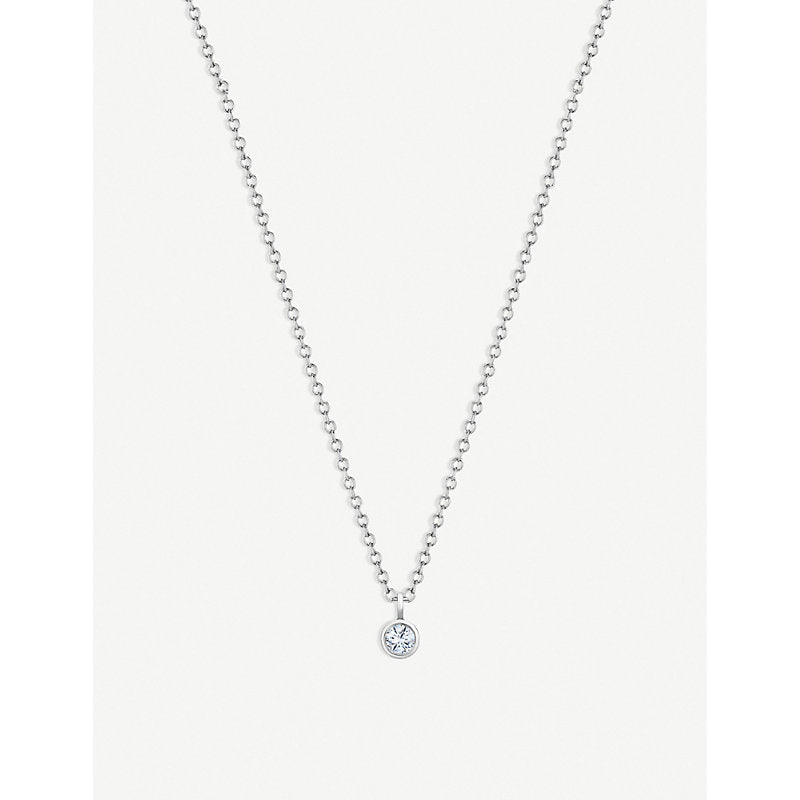 De Beers Jewellers My First De Beers White Gold One 18ct Diamond pendant