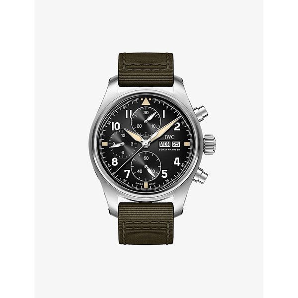 Iwc Schaffhausen IW387901 Pilot's Watch Chronograph Spitfire stainless steel and textile watch