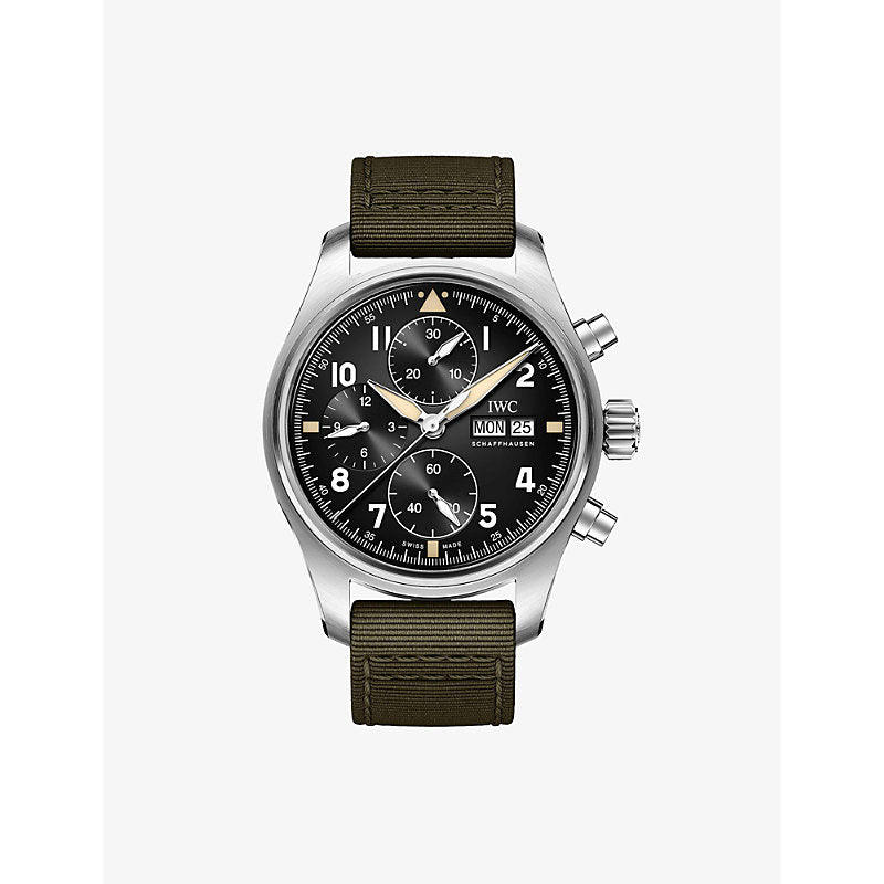 Iwc Schaffhausen IW387901 Pilot's Watch Chronograph Spitfire stainless steel and textile watch