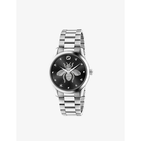  Gucci YA1264136 G-Timeless steel quartz watch