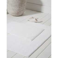 The White Company Île de Ré cotton bath mat 70cm x 110cm