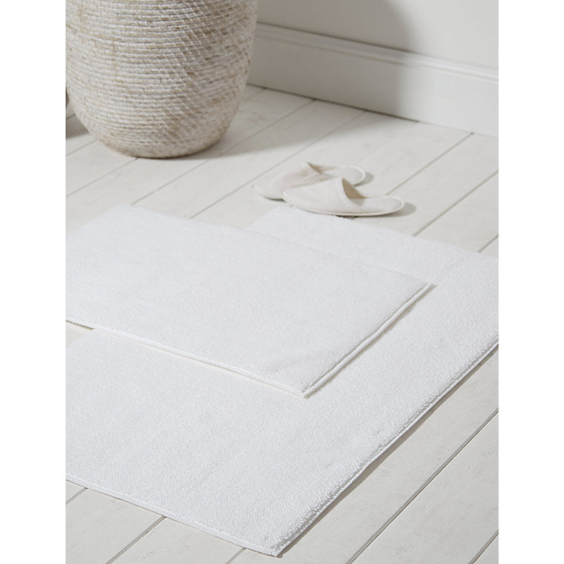 The White Company Île de Ré cotton bath mat 70cm x 110cm