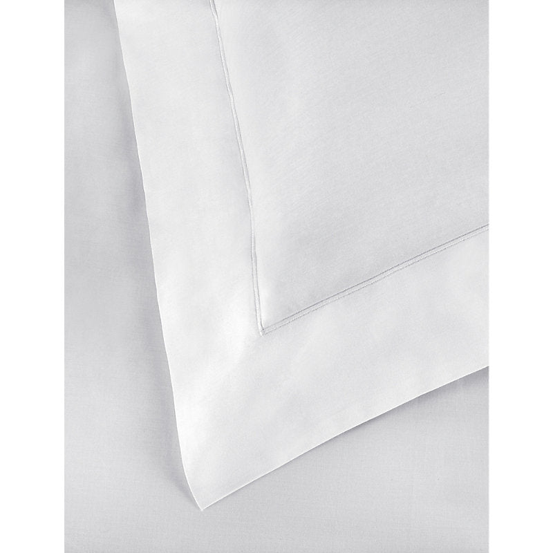 The White Company Row Cord egyptian-cotton cot bed pillowcase 70cm x 140cm