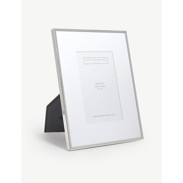 The White Company Fine silver photo frame 4x6''