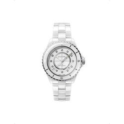 Chanel H5705 J12 steel, ceramic and 0.09ct diamond automatic watch