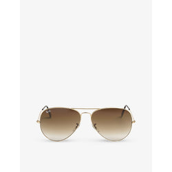  Ray-Ban Gold aviator pilot sunglasses