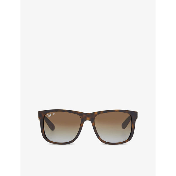  Ray-Ban RB4165 tortoise shell rectangle sunglasses