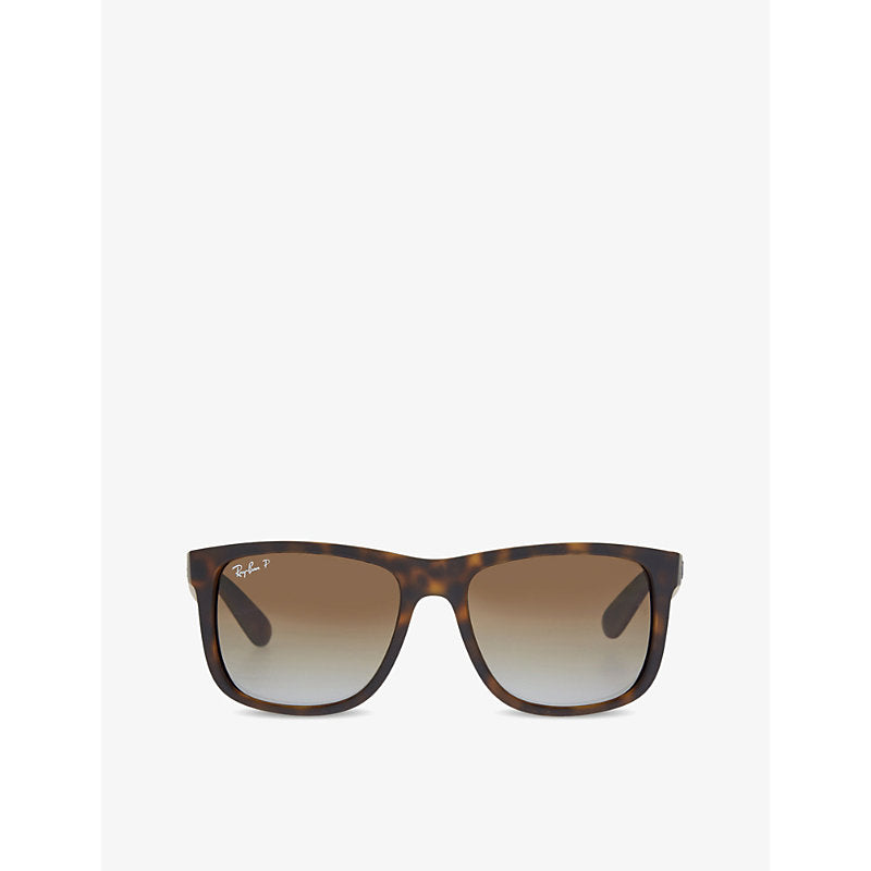  Ray-Ban RB4165 tortoise shell rectangle sunglasses