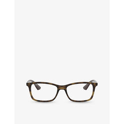  Ray-Ban RB7047 square-frame Havana glasses