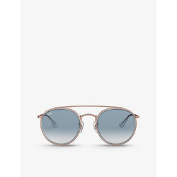  Ray-Ban RB3647N phantos-frame metal sunglasses