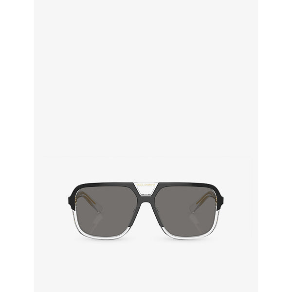 Womens Dolce & Gabbana DG4354 square-frame acetate sunglasses