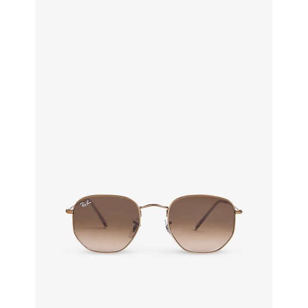 Ray-Ban RB3548N metal hexagonal sunglasses