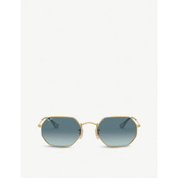  Ray-Ban RB3556 metal and glass octagonal-frame sunglasses