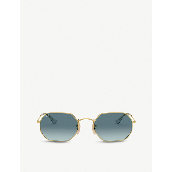  Ray-Ban RB3556 metal and glass octagonal-frame sunglasses