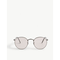  Ray-Ban RB3447 50 round-framed metal sunglasses