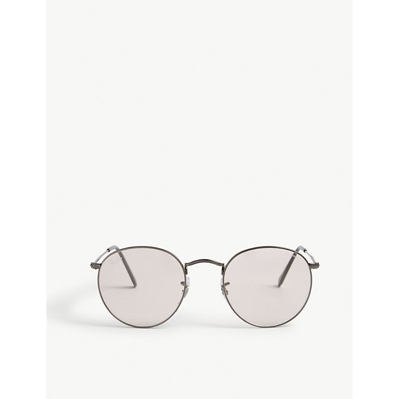  Ray-Ban RB3447 50 round-framed metal sunglasses